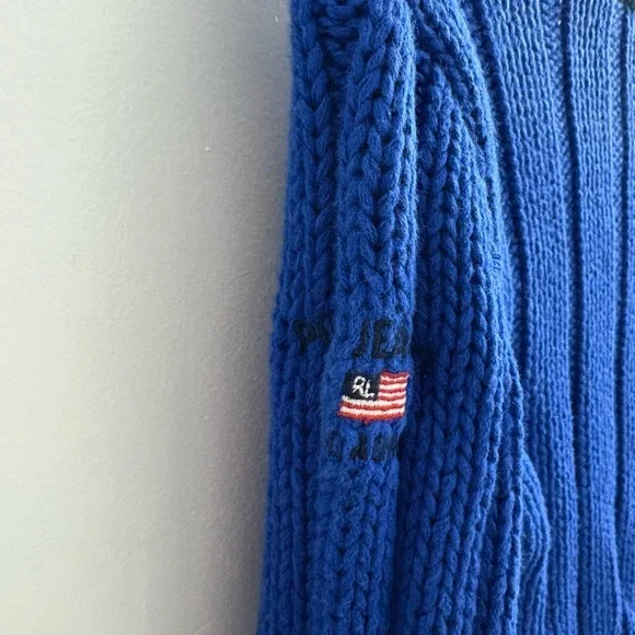 Polo by Ralph Lauren Blue and Black Sweater - Picture 4 of 4